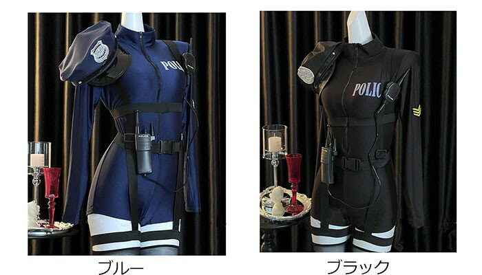 ハロウィン コスプレ ポリス レディース 衣装 警察官 セクシー ミニポリス 警察 制服 仮装 大人用 帽子 ベルト ハーネス セット 撮影会 イベント パーティー 舞台 ステージ衣装 忘年会 新年会 紺 黒 S M L XL 2XL 大きいサイズ eb035m3m3m3
