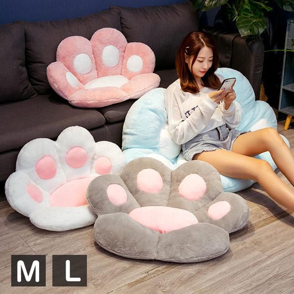 かわいい 座布団 シートクッション 猫肉球ソファ シートクッション オフィスチェア クッション シート ..