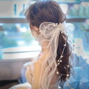 チュール リボン ウェディング ヘッドドレス 花 ブライダル 髪飾り カチューシャ ティアラ 王冠 パーティー 二次会 披露宴 花嫁 結婚式 前撮り 演奏会 謝恩会 演出 イベント お呼ばれ 舞台 成人式 写真用 撮影用 ヘアアクセサリー 白 かわいい エレガント ds008m4m4x1