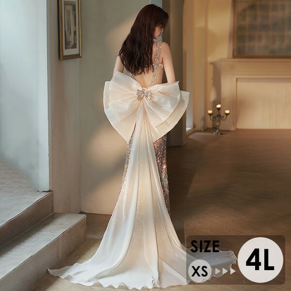 人魚のようなマーメイドドレス 大人 ピアノ 発表会 ドレス ロングドレス 大きいサイズ 小さいサイズ 演..