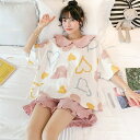 パジャマ 上下セット 半袖 ハート柄 部屋着 寝間着 ルームウェア 春夏 コットン 女性 かわいい 大きいサイズ 5L レディース 誕生日 ギフト 結婚祝い プ...
