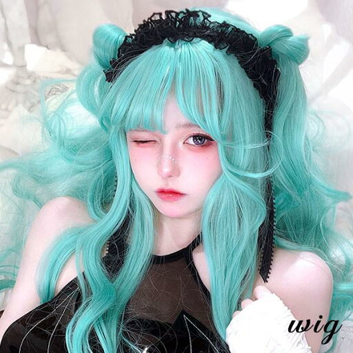 ウィッグ レディース フルウィッグ ロング 巻き髪 グリーン ぱっつん前髪 前髪あり 可愛い かわいい 大人用 コスプレ ロリータ ゴスロリ コスチューム 原宿風 仮装 超自然 かつら wig Lolita 小顔 文化祭 イベント 学園祭 ハロウィン dq177n1n1x1 ウィッグ レディース フルウィッグ ロング 巻き髪 グリーン ぱっつん前髪 前髪あり 可愛い かわいい 大人用 コスプレ ロリータ ゴスロリ コスチューム 原宿風 仮装 超自然 かつら wig Lolita 小顔 文化祭 イベント 学園祭 ハロウィン dq177n1n1x1
