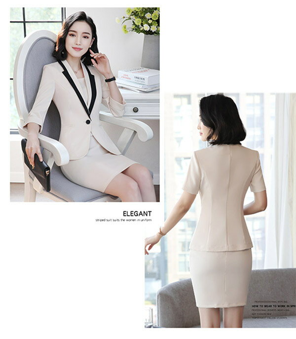ワンピーススーツ レディース 2点セット テーラードジャケット 七分袖 ノースリー...