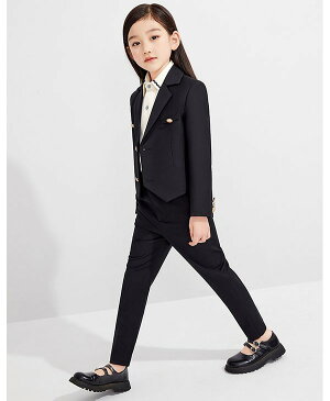 卒業式 スーツ 女の子 小学生 入学式 スーツ キッズスーツ 女児スーツ ブラック ジャケット パンツ フォーマルスーツ かわいい 七五三 入学式 結婚式 キッズ フォーマル ガール 卒業式服 卒園式 入園式 ベビー 子供服 卒服 結婚式 発表会110 120 130 140 150 160dx047s1s1x1