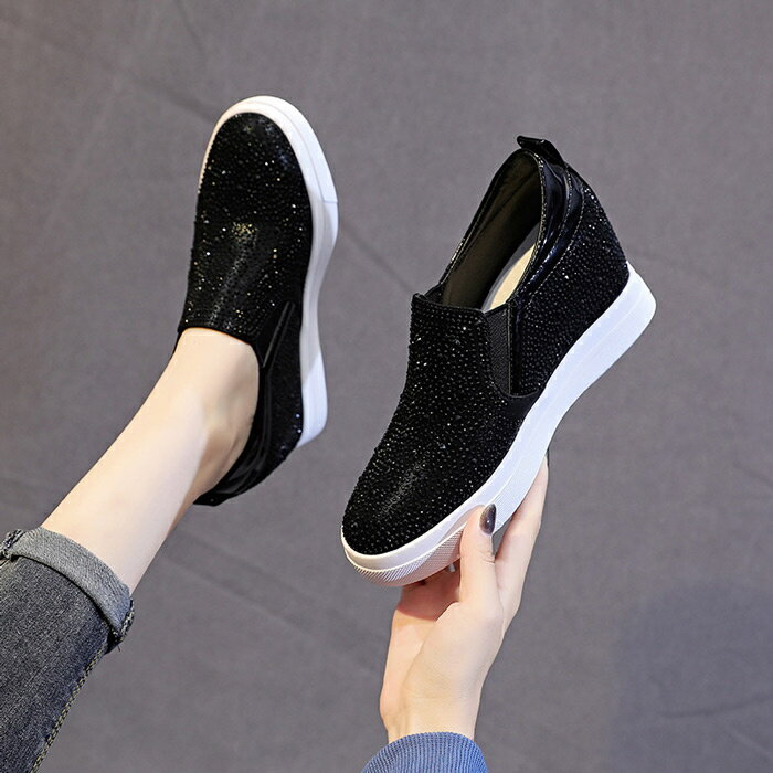 楽天市場】キラキラ スリッポン 厚底の通販 キラキラ ビジュー