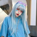 ウィッグ フルウィッグ ロング ストレート ロングウィッグ ぱっつん前髪 ロリータ 前髪あり グラデーショ ハロウィン 原宿風 韓国風 かつら コスプレ 可愛い コスチューム 仮装 大人用 普段使い 文化祭 イベント 学園祭 演劇 舞台 学芸会 dp094x1x1x1(4)
