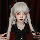 中世の貴族風 巻き毛 ホワイト髪 フルウィッグ かつら 女性 長髪 ロング丈 ロングウィッグ ロングヘア ロリータ lolita 前髪あり 自然 可愛い wig コスプレ 耐熱ウィッグ 小顔効果 コスチューム 仮装 文化祭 学園祭 演劇 舞台 イベント 変装 女装 dp229x1x1m3