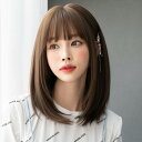 ウィッグ フルウィッグ セミロング 内巻ウィッグ ぱっつん前髪 ロリータ 前髪あり ハロウィン 原宿風 韓国風 かつら コスプレ 可愛い コスチューム 仮装 大人用 普段使い 文化祭 イベント 学園祭 演劇 舞台 学芸会 dp283x1x1x1