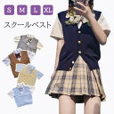 スクールニットベスト スクール ベスト Vネック 袖なし ノースリーブ 開襟 学生 春 ニット 春物 夏 カジュアル 卒業式 女の子 女子校生 ニットベスト ス...