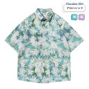 アロハシャツ レディース メンズ 半袖シャツ 開襟シャツ ハワイアン 花柄 リゾートシャツ ゆったり 薄手 夏 おしゃれ カジュアル M L 4L 大きいサイズ...