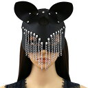 猫 仮面 超セクシー マスク お面 誘惑 PU 萌え コスチューム セクシー ハーフマスク 黒 バニー ダンスマスク パーティー 仮面舞踏会 レディース コスプ...