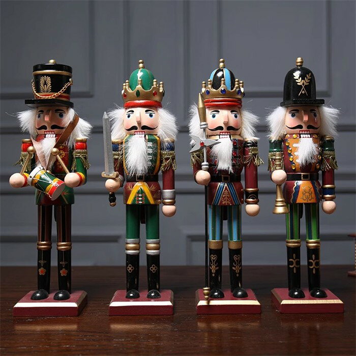 木工品☆くるみ割り人形 ドイツ 国王 兵士 ドラマー 人形 祝日 30cm 人形 工芸品 洋...