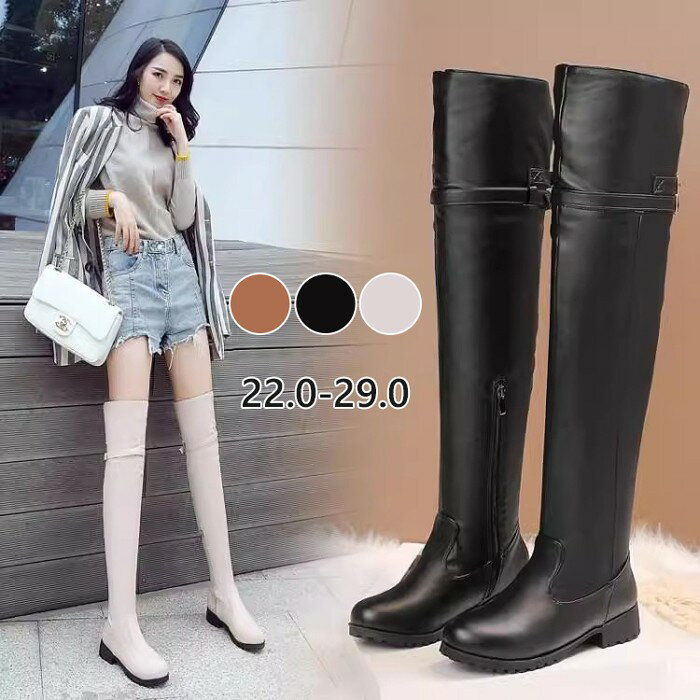 ロングブーツ レディース ニーハイブーツ 美脚 ブーツ ローヒール 楽チン 大きいサイズ 痛くない 小さいサイズ ゆったり スムース 細見せ 秋冬 疲れにくい ...