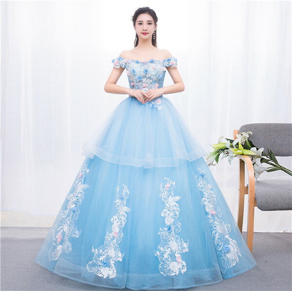 ドレス カラードレス ロングドレス ウェディングドレス ロング丈 花嫁 演奏会 二次会 ピアノ発表会 成人式 ドレス ロング 大人 ステージ衣装 大きいサイズ 舞台衣装 コンサート ブルー da097zmzmx1