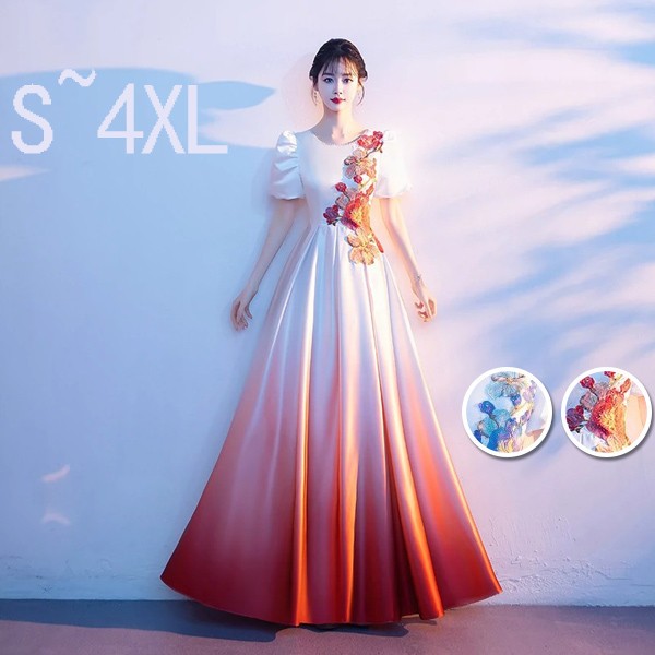 レディース ロングドレス 大人 ピアノ発表会 演奏会 ロング丈 結婚式 半袖 後ろファスナー ワンピース 二次会 女子会 成人式 おしゃれ 可愛いロングドレス 袖あり お呼ばれ 20代 30代 dg026zuzum3