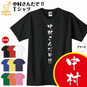 おもしろ Tシャツ 中村さんだぞ！ Tシャツ | ティーシャツ ティシャツ 半袖 男性 女性 メンズ レディース バースデー 誕生日 プレゼント おしゃれ ギフト プチギフト お祝い 贈り物 グッズ 部屋着 ネタ チーム クラス 仲間 面白 ハッピー Tシャツ オリジナル