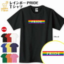 【LGBT】レインボー PRIDE Tシャツ3L・4L 大きいサイズ ギフト 贈り物 プレゼント 虹 LGBT レズビアン ゲイ バイセクシュアル トランスジェンダー 同性愛 レインボーフラッグ セクシャルマイノリティ セクマイ メッセージ 東京 2020 レインボープライド