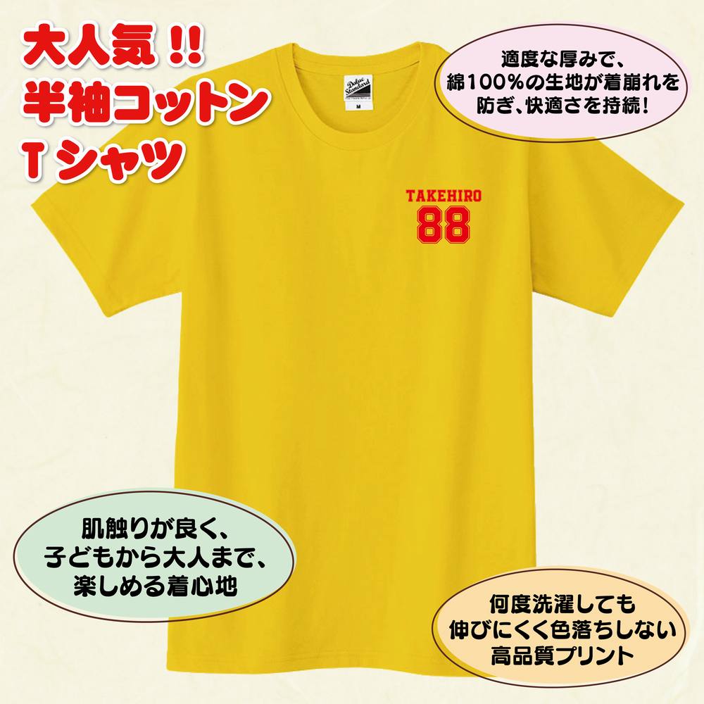 米寿 祝い Tシャツ 88 B ワンポイント | 名入れ 半袖 ティーシャツ ティシャツ tシャツ 男性 女性 メンズ レディース お祝い おしゃれ 88歳 誕生日 プレゼント ギフト プチギフト 贈り物 誕生祝い 祖父 祖母 父 母 父の日 母の日 敬老の日 80代 ハッピー Tシャツ オリジナル