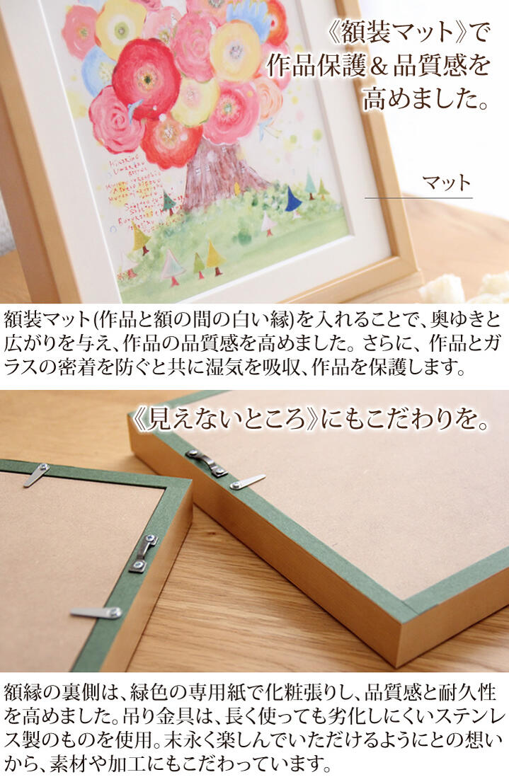 【楽天市場】プレゼント 絵画アート♪「咲きつづく日々」 名前入れ・Sサイズ ポエム付 詩 新築祝い 送別会 プレゼント 女性 退職 引っ越し