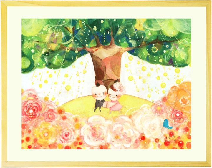 結婚記念日 結婚祝い プレゼント 絵 妻 両親 「Shine Tree」 夫 嫁 友人 友達 入籍祝い 再婚 職場 紙婚式 結婚式 贈呈品 記念品 銀婚式 木婚式 贈り物 50周年 1周年 5周年 10周年 お祝い 20周年 25周年 1年目 10年目 5年目 3年目 同僚 30代 40代 50代 花婚式 名入れ