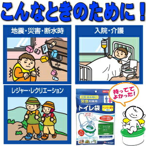 ケンユー かんたんトイレ袋 ベンリー袋R 5セット入 便・尿を固め臭いを包む 災害 断水時に 306 hapsta-10000364 ヘルシーショップ みそじ堂 サンプル画像2