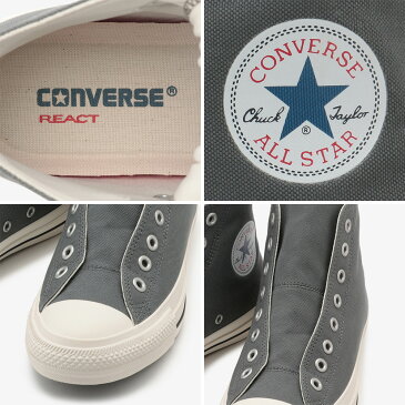 コンバース 【CONVERSE】ALL STAR 100 SLIP HI オールスター 100 スリップ HI 正規品 ブランド ロゴ入り 白 ホワイト チャコール シューズ 靴 ハイカット HAPTIC ハプティック 敬老の日