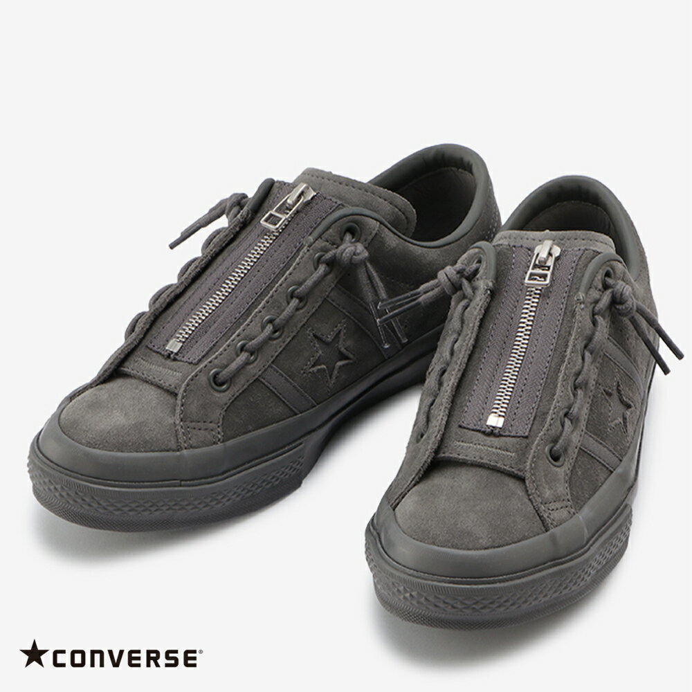 コンバース 【CONVERSE】ONE STAR STAR&BARS CENTERZIP ワンスター スター＆バーズ センタージップ レディース シューズ 靴 スニーカー ローカット スエード HAPTIC ハプティック 1