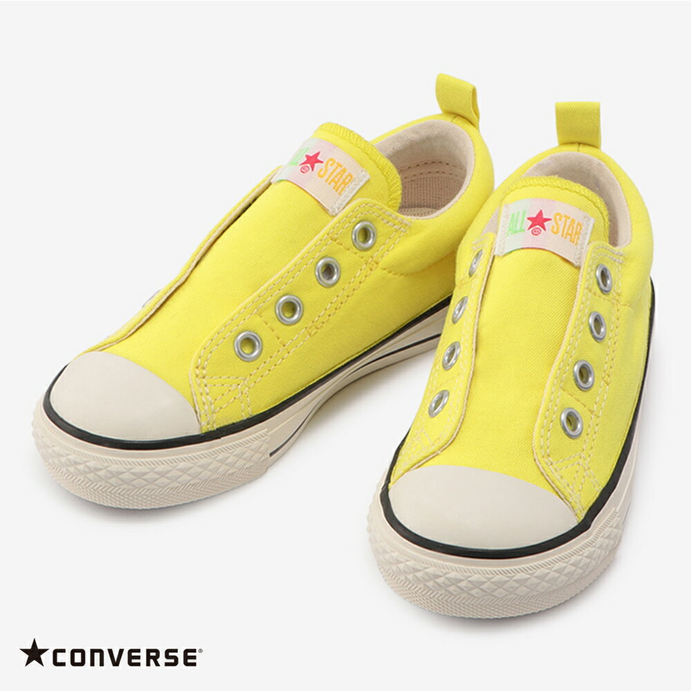 コンバース 【CONVERSE】CHILD ALL STAR N NEONCOLORS OF SLIP OX チャイルド オールスター N ネオンカラーズ OF スリップ OX 子供 子ども キッズ シューズ 靴 2way 紐なしスリッポン レースア…