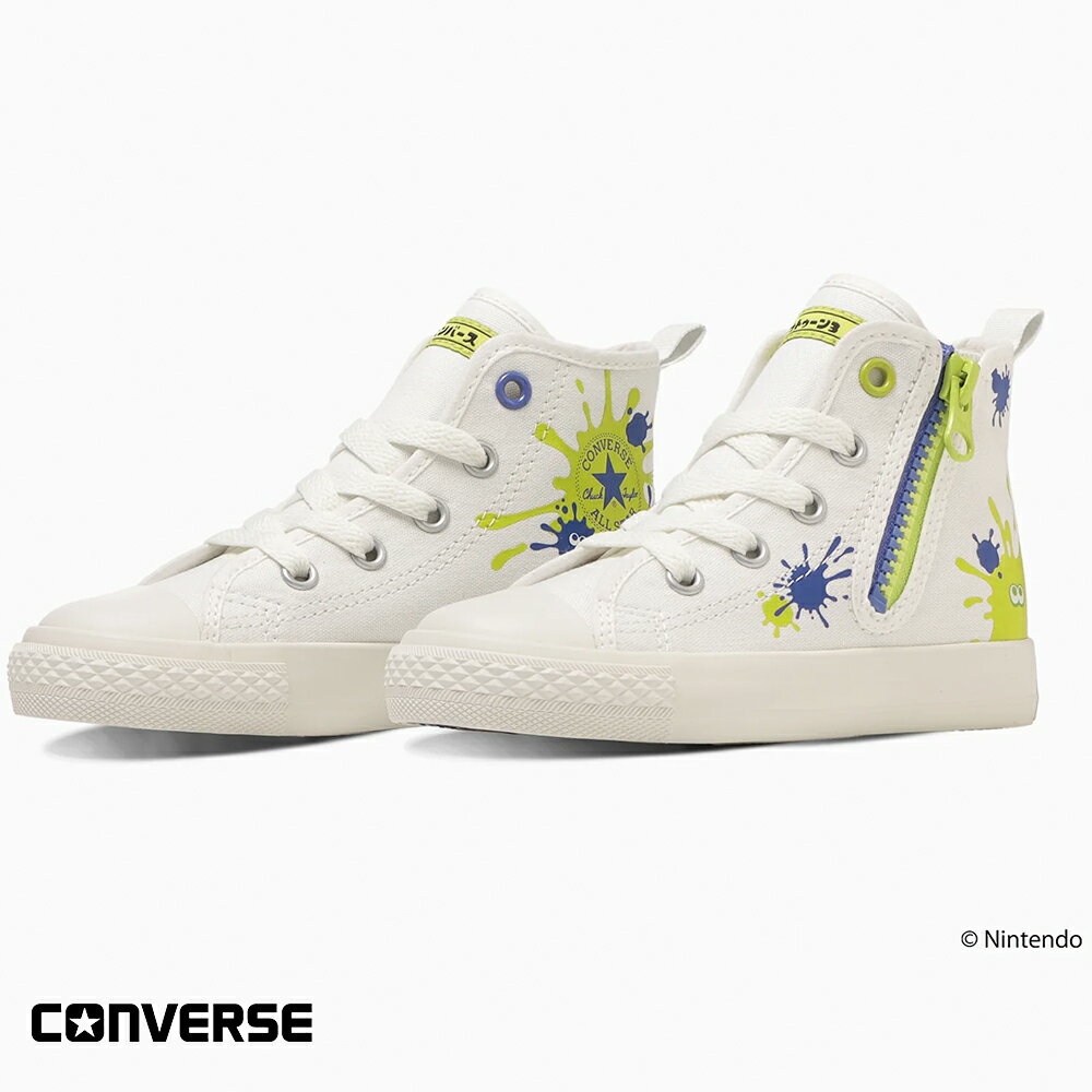 【ハプティックkidA】【CONVERSE】コンバース CHILD ALL STAR N Z HI Splatoon3 チャイルド オールスター N Z HI スプラトゥーン3 子供 子ども キッズ シューズ 靴 ハイカット コラボ サイドジップ HAPTIC ハプティックのサムネイル