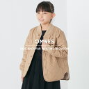 【ハプティックhbH】【OMNES】キッズ 裏ファーキルティングブルゾン 子ども服 子供服 男の子 女の子 キルティングジャケット カジュアル アウター 秋冬 防寒着 80 90 100 110 120 130 140 150 HAPTIC ハプティック