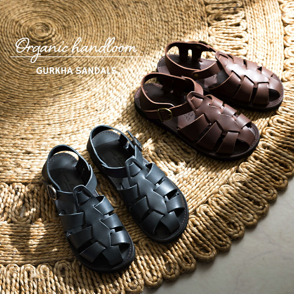 楽天HAPTIC（ハプティック）【Organic handloom】オーガニックハンドルーム グルカサンダル GURKHA SANDAL レディース ストラップサンダル 本革 オイルレザー 春夏 編み込み OH002009 OH002208 HAPTIC ハプティック