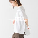 【OMNES】コットンベア天 ドロップショルダープルオーバー レディース フリーサイズ 半袖Tシャツ カジュアル 無地 HAPTIC ハプティック