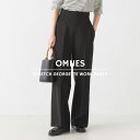 【ハプティックhbH】【OMNES】ストレッチジョーゼットワークパンツ レディース ロングパンツ カジュアル ウエストゴ…