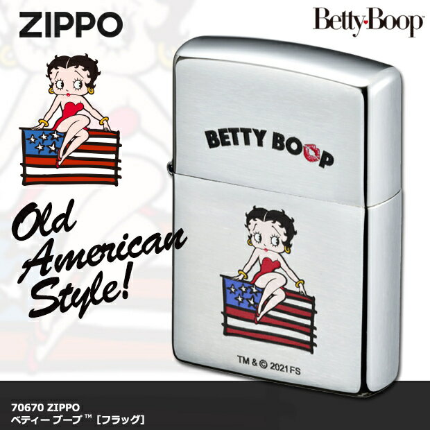 ZIPPO ベティーブープ(TM)　フラッグ　/正規品/BETTY BOOP/ベティーちゃん/アメコミ/アメカジ/復刻/旗/..