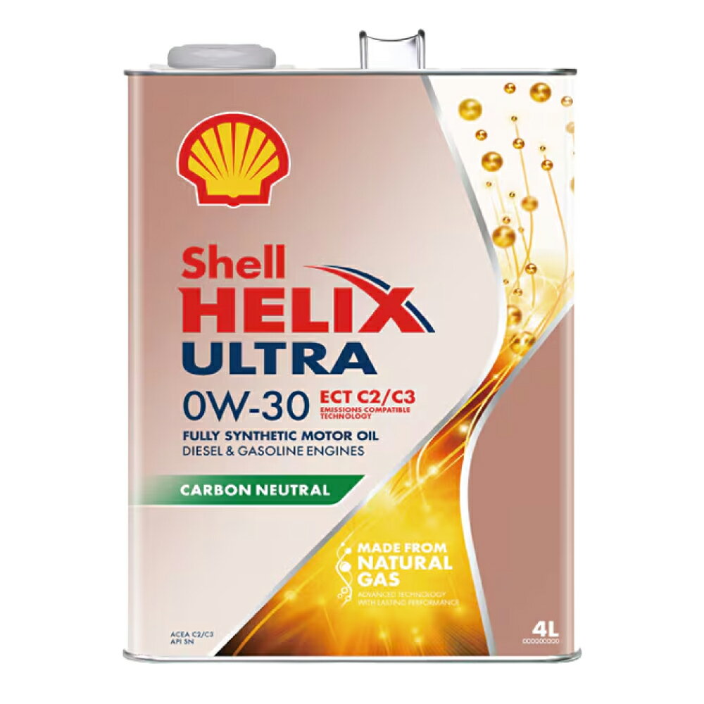 Shell シェル Helix ULTRA ECT C2/C3 0W-30 4L 全合成油エンジンオイル
