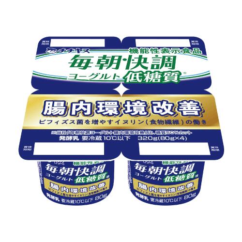 チチヤス 毎朝快調ヨーグルト 腸内環境改善低糖質 6パック(計24個)入り