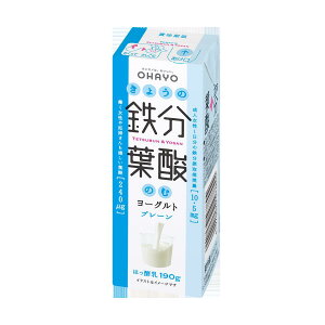 オハヨー乳業　きょうの鉄分葉酸のむヨーグルト　190g　6本入