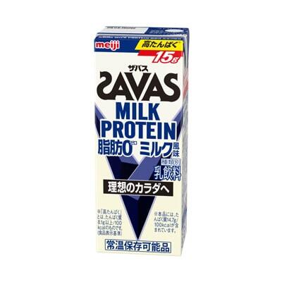 明治（ザバス）MILK PROTEIN脂肪0 ミルク風味 200ml　24本入