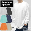 AmericanApparel/6.0ozAdultLongSleeveT-Shirts(ꥫ󥢥ѥ/6.0󥹥T)T1304/ƥ/T/Ĺµ/TEE/륹/AAA/ȥץ륨/TRIPLEA//̵/١å/BASIC/󥹰ۡ39å̵饤б