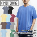 【2点までメール便対応】COMFORT COLORS/6.1oz RINGSPUN SHORT SLEEVE T-shirts(コンフォートカラーズ/6オンスリングスパンショートスリーブTシャツ)【TEE/半袖/メンズ/無地/ビンテージ感/風合い/ビッグサイズ展開/T1717/ダンス衣装/激安】【39ショップ送料無料ライン対応】