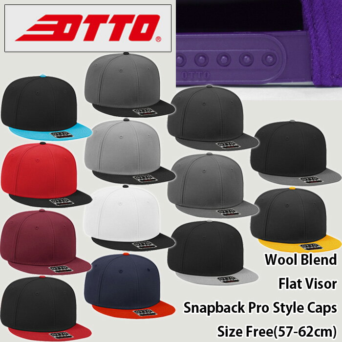 OTTOCAP/WoolBlendFlatVisorSnapbackProStyleCaps(åȡå/֥ɥʥåץХåեåȥХץ륽åɥå)̵/˹/BASEBALL//ǥ/H0978/125-978ۡ39å̵饤б