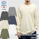 【メール便対応】UNITED SPORTS HEADLINE/100 COTTON THERMAL T-SHIRT(ユナイテッドスポーツヘッドライン/綿100 長袖サーマルTシャツ)【ワッフル編み/無地/アメカジ/ワークウェア/アウトドア/防寒性】【39ショップ送料無料ライン対応】