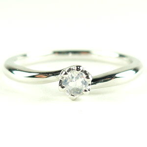 婚約指輪にも使われる、伝統の六本爪一粒石リングシリーズ。【 送料無料 】 誕生石6月 天然ブルームーンストーン バースストーン 六本爪 ( 立て爪 ) 一粒石 ...