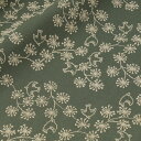 【6/4〜6/11限定!エントリーで最大P10倍】生地 刺繍生地 HIRVI 小鳥のポルカ 生地幅110cm 切り売り 50cm単位 綿麻 綿 麻 コットン リ...