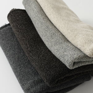 【6/22〜6/27限定!エントリーで最大P10倍】BiTILE 生地 ニット生地 シープパイルニット 生地幅150cm 切り売りウール ポリエステル パイル ボア モコモコ 無地 起毛 秋冬 冬 厚手 厚い 布 洋服 ソーイング 日本製 尾州 原ウール