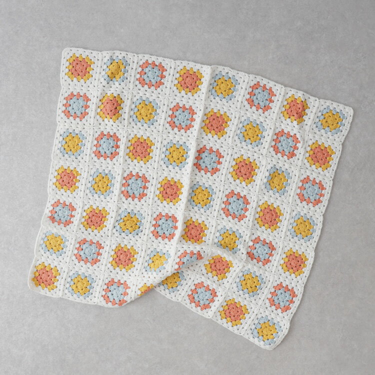 編み物キット #4-2 モチーフつなぎのおくるみ 編み物 毛糸 セット キット ベビー 赤ちゃん おくるみ ブランケット かわいい イトヘンラボ 原ウール