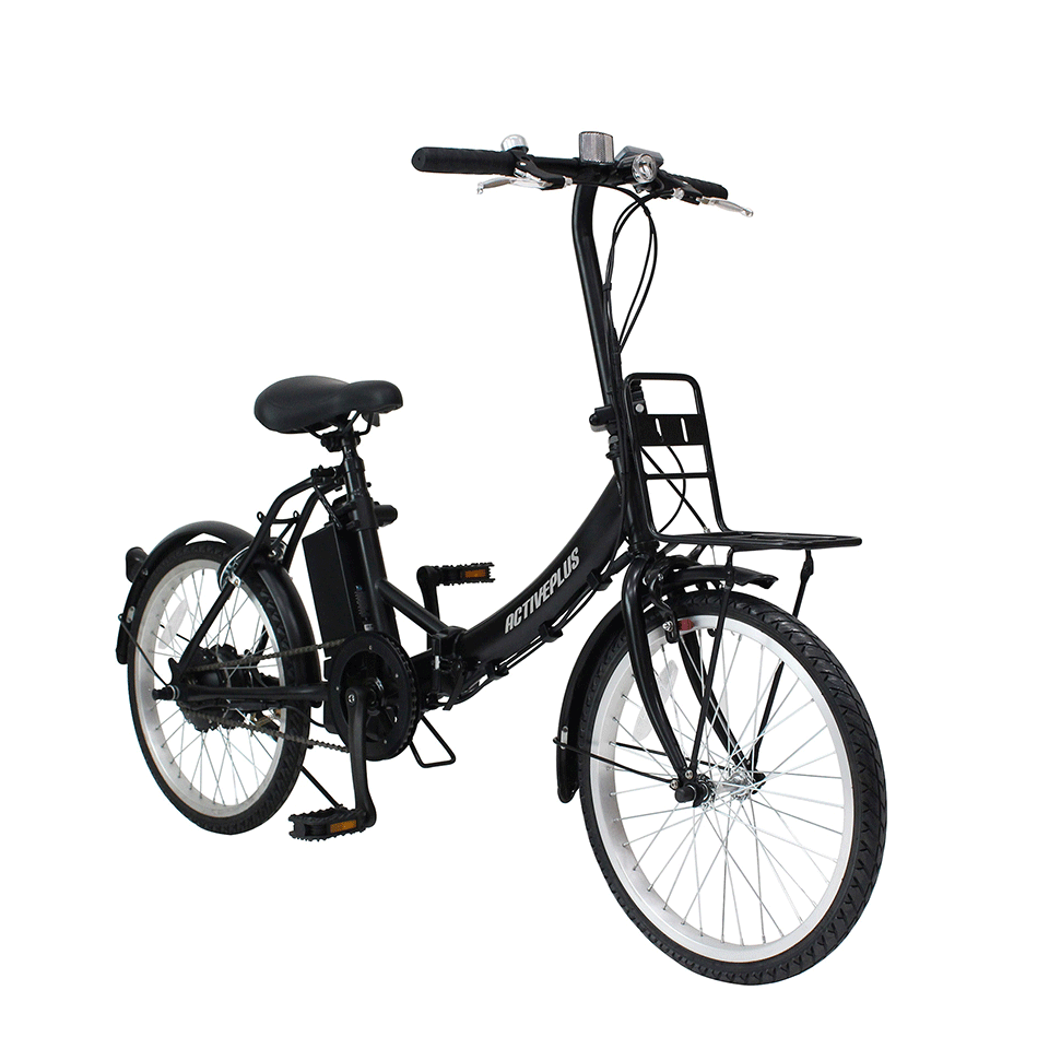 電動アシスト自転車 ノーパンクタイヤ折りたたみ自転車 20インチACTIVEPLUS アクテ...