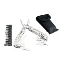 【送料無料】HFS(R) ペンチ 多機能ナイフー マルチツール 缶切り 家庭 折畳み式ペンチ ドライバー 11 in 1 10本ビット付き 緊急 非常時