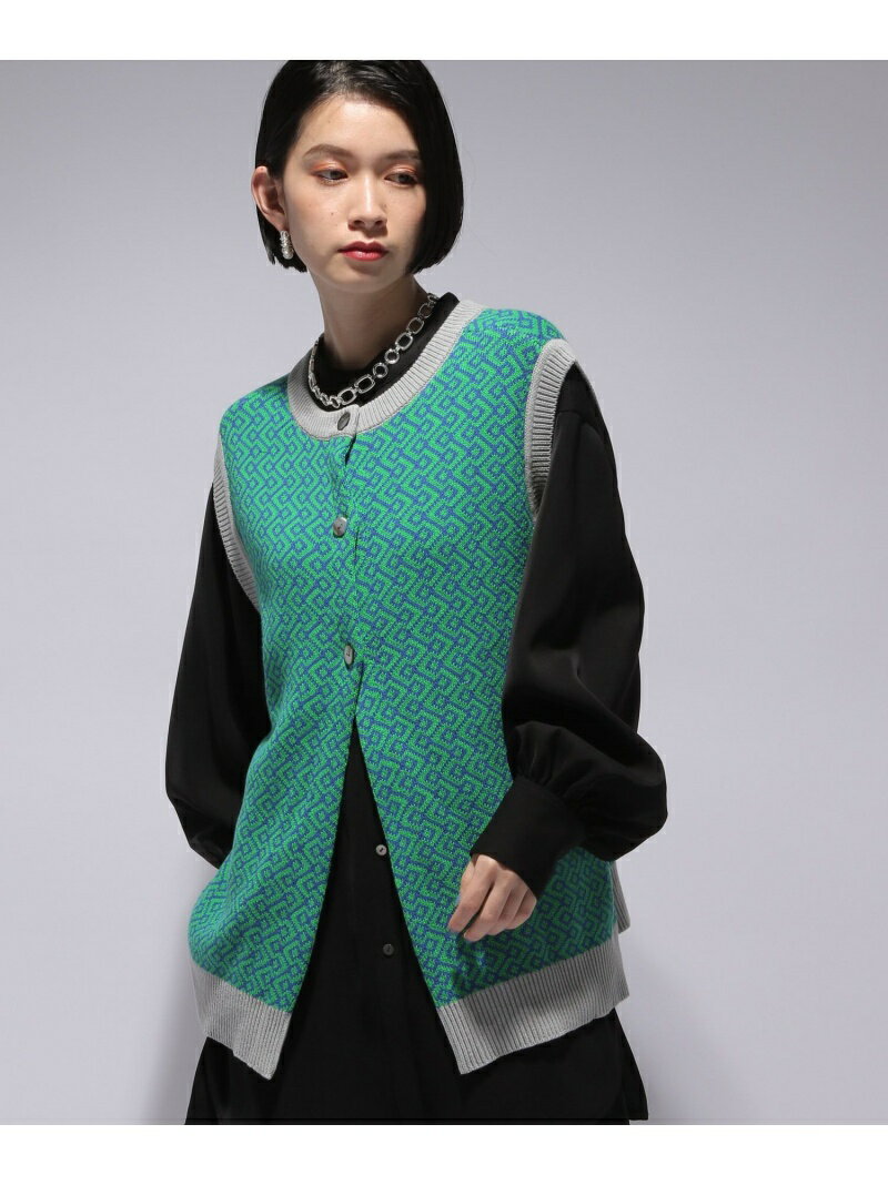 【SALE／50%OFF】(W)7Gキカガクガラベスト HARE ハレ トップス カットソー・Tシャツ グリーン ブラック ブルー【RBA_E】[Rakuten Fashion]のサムネイル