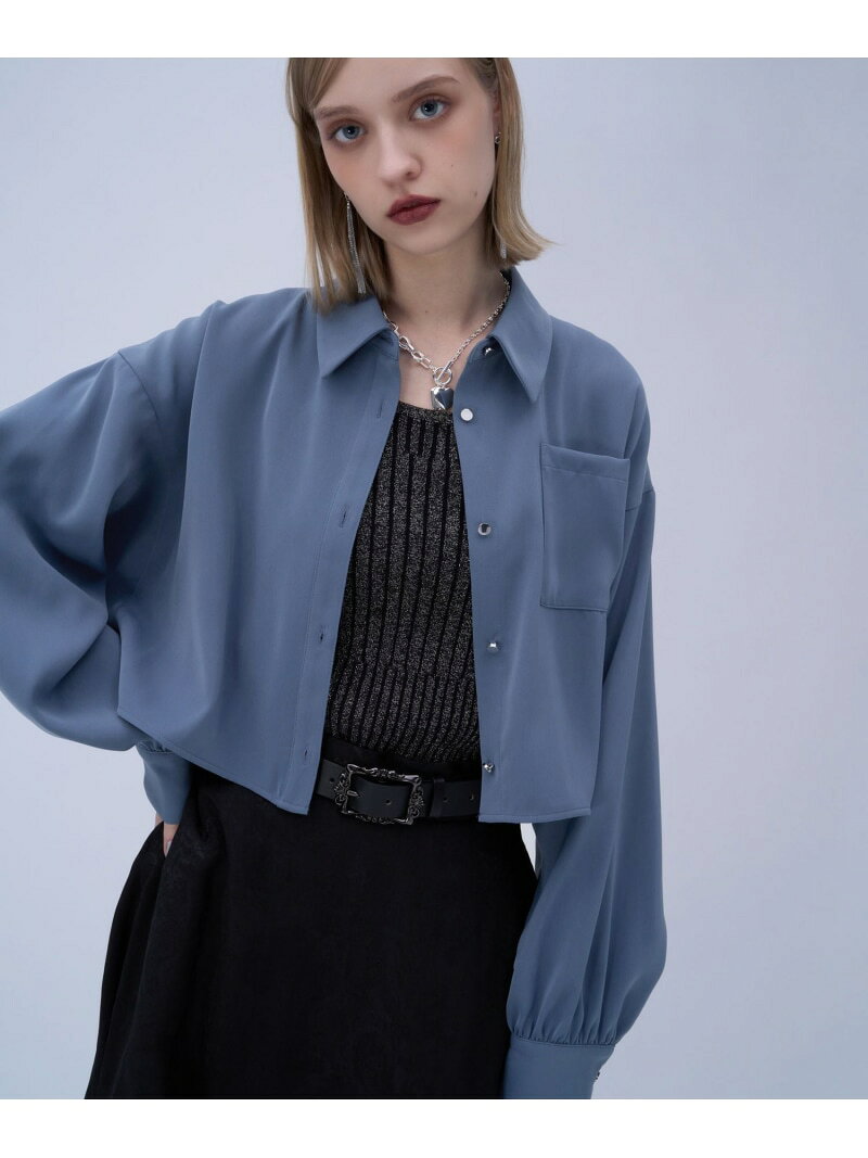 【SALE／11%OFF】トロミショートシャツ HARE ハレ トップス シャツ・ブラウス ブラック ブルー【RBA_E】【送料無料】[Rakuten Fashion]